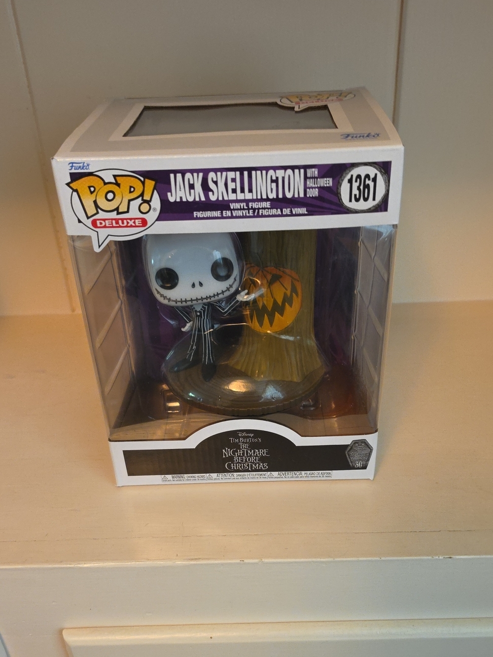 Funko Jack Skellington Pop! Deluxe — White, Black & Orange